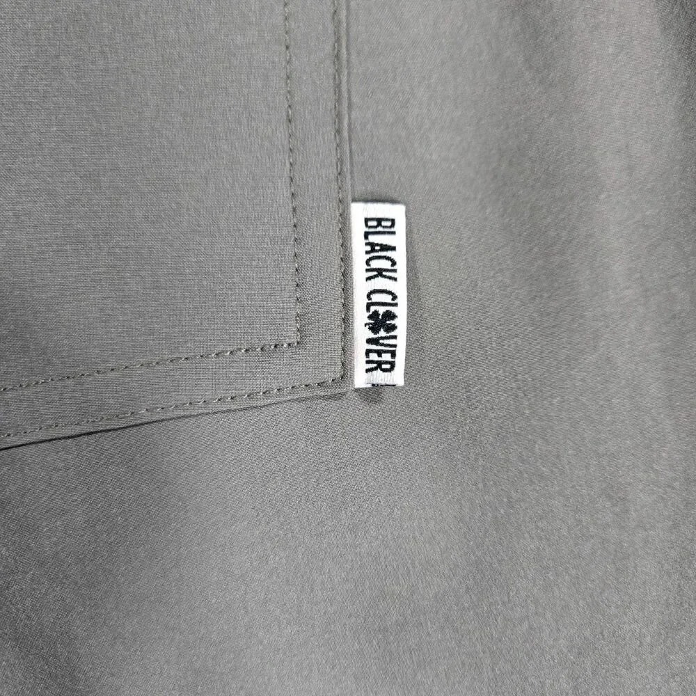 Mens Black Clover Live Lucky Gray Pants 36x33